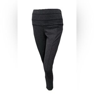 Democracy Charcoal Pull-On Stretch Pants • Wide Waist • Women’s Medium
